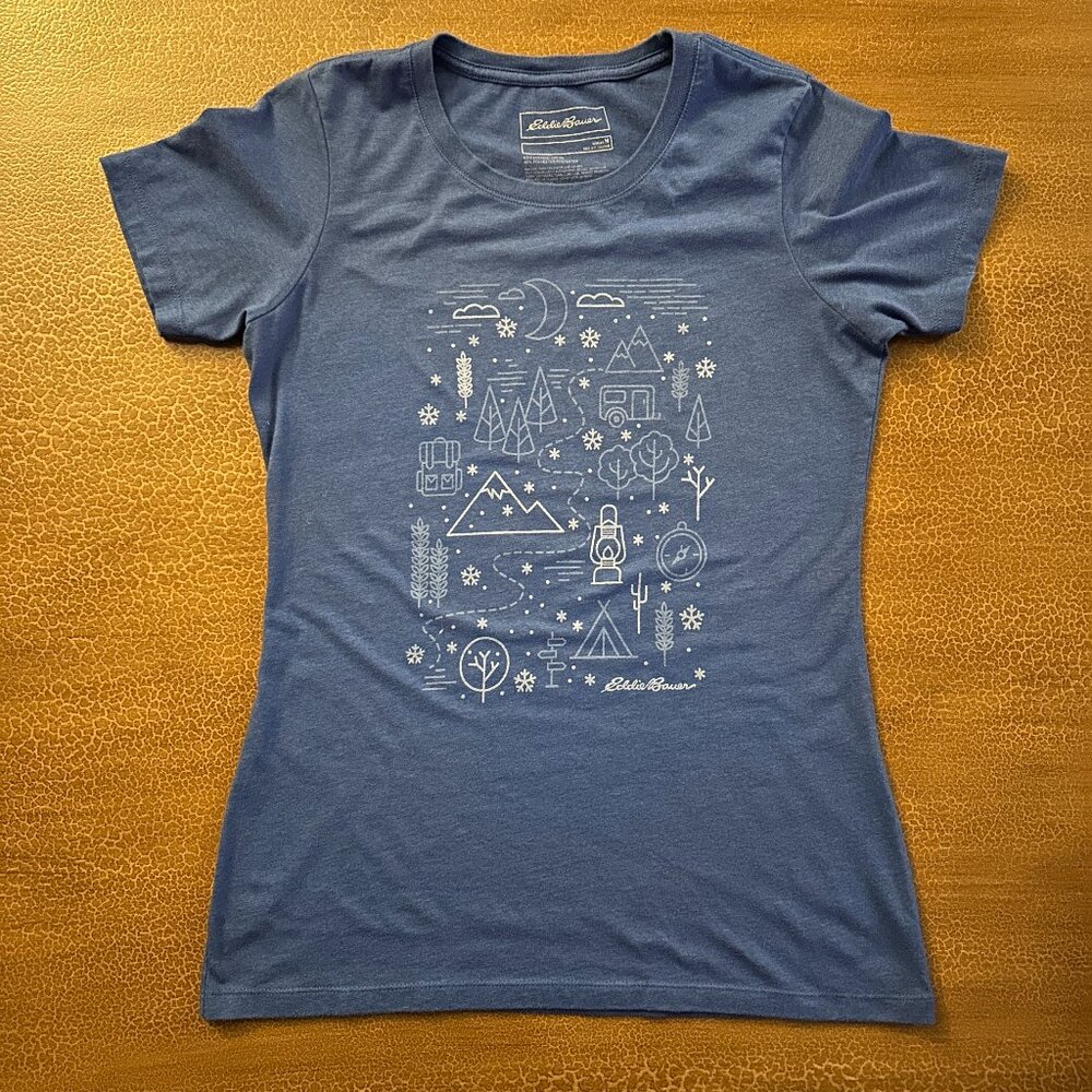 Eddie Bauer Camping Outdoors TShirt - Size Medium